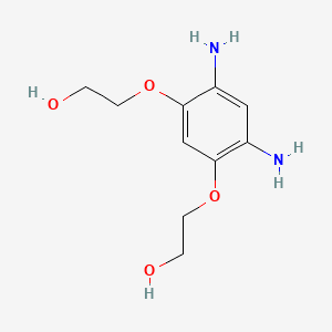 4,6-BIS(2-HYDROXYETHOXY)-M-PHENYLENEDIAMINE 분자 구조