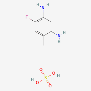 4-FLUORO-6-METHYL-M-PHENYLENEDIAMINE SULFATE 분자 구조