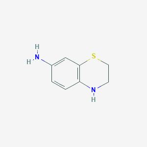 7-AMINO DIHYDROBENZOTHIAZINE 분자 구조