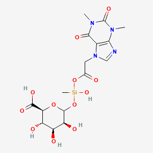 ACEFYLLINE METHYLSILANOL MANNURONATE 분자 구조