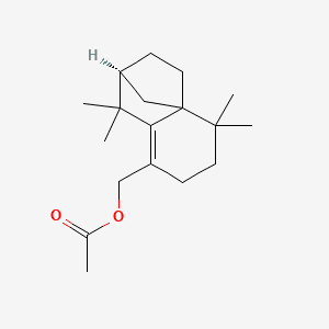 HEXAHYDRO-TETRAMETHYL-METHANONAPHTHALENE-8-METHYL ACETATE 분자 구조