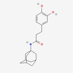 ADAMANTANYL DIHYDROCAFFEAMIDE 분자 구조