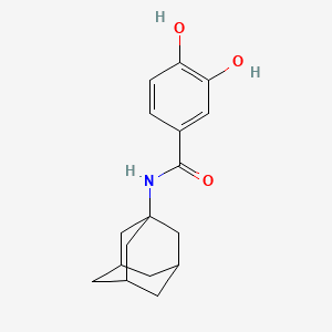 ADAMANTANYL DIHYDROXYBENZAMIDE 분자 구조