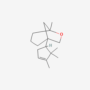 5-METHYL-1-(2,2,3-TRIMETHYLCYCLOPENTENYL)-6-OXABICYCLOOCTANE 분자 구조