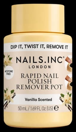 Nails.INC Vanilla Scented Rapid Nail Polish Remover Pot