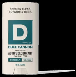 Duke Cannon Air Defense Active Deodorant - Seawolf | Aluminum Free