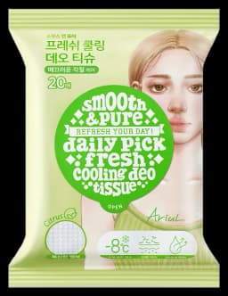 아리얼 스무스 앤 퓨어 프레쉬 쿨링 데오 티슈 20매