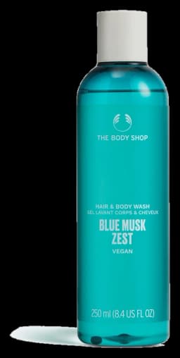 The Body Shop Blue Musk Zest Hair And Body Wash