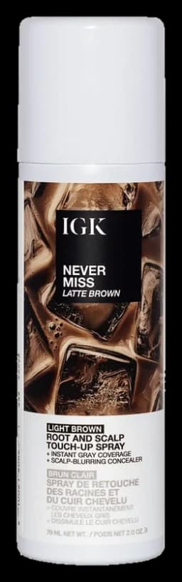 IGK Hair Never Miss Root and Scalp Touch-Up Spray - Light Brown