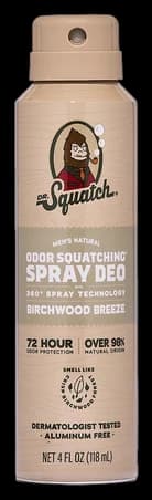 Dr. Squatch Birchwood Breeze Spray Deodorant