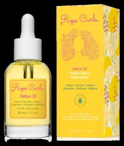 Rizos Curls Detox Oil for Hair, Scalp & Body: Healing Tea Tree & Lemon for Scalp Health