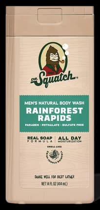 Dr. Squatch 14 oz Rainforest Rapids Body Wash