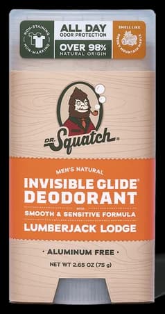 Dr. Squatch Lumberjack Lodge Invisible Glide Deodorant