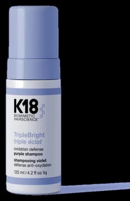 K18 TripleBright oxidation defense purple shampoo