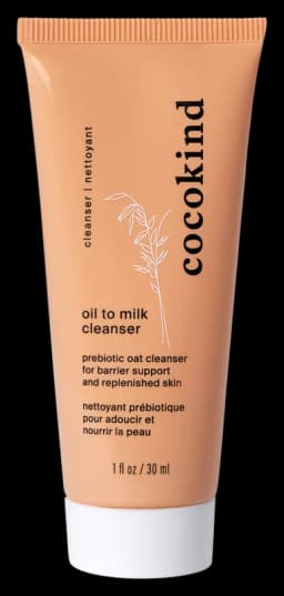 cocokind travel-size oil to milk cleansing balm