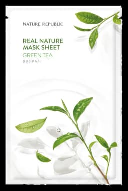 네이처리퍼블릭 Real Nature Mask Sheet Green Tea (Ampoule Type)