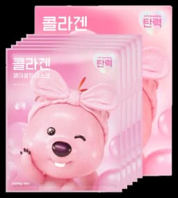 잔망루피 바이오셀룰로오스 페이셜핏 마스크팩 콜라겐
