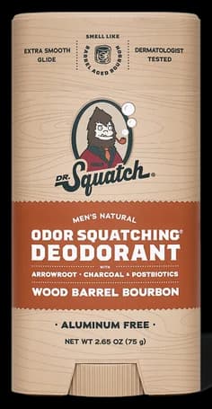 Dr. Squatch Wood Barrel Bourbon Deodorant