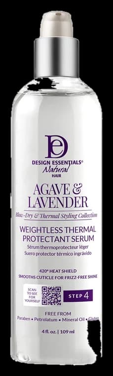 Design Essentials Agave & Lavender Weightless Thermal Protectant Serum