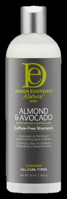 Design Essentials Almond & Avocado Moisturizing & Detangling Sulfate-Free Shampoo