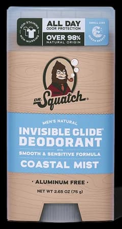 Dr. Squatch Coastal Mist Invisible Glide Deodorant