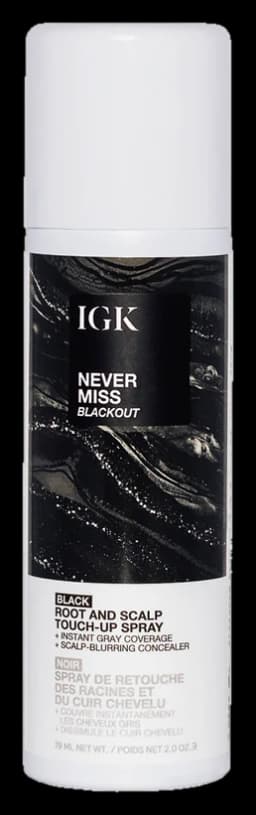 IGK Hair Never Miss Root and Scalp Touch-Up Spray - Black