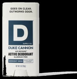 Duke Cannon Air Defense Active Deodorant - Midnight Swim | Aluminum Free