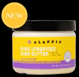 Alaffia Alaffia Pure Unrefined Shea Butter, Wild Lavender 11oz