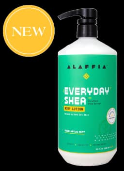 Alaffia Alaffia EveryDay Shea Body Lotion, Eucalyptus Mint 32oz
