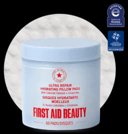 First Aid Beauty Ultra Repair Hydrating Pillow Pads with Colloidal Oatmeal + Ceramides
