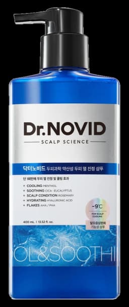 닥터노비드 탈모증상완화 약산성 두피 열 진정 샴푸