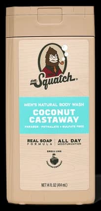 Dr. Squatch 14 oz Coconut Castaway Body Wash