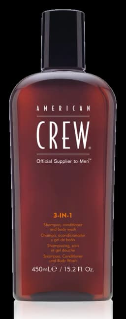 American Crew 3-in-1 Shampoo, Conditioner, and Body Wash