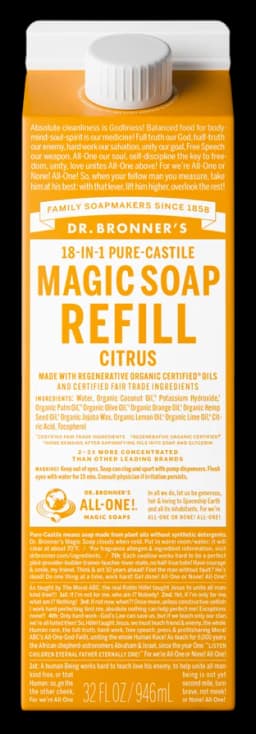 닥터브로너스 Citrus - Pure-Castile Magic Soap Refill