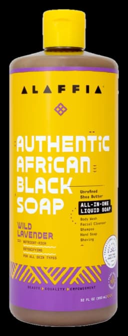 Alaffia Authentic African Black Soap All-In-One - Wild Lavender