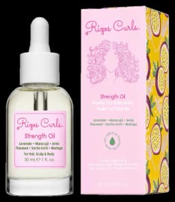 Rizos Curls Strength Oil for Hair, Scalp & Body: Fortifying Flaxseed & Lavender for Growth