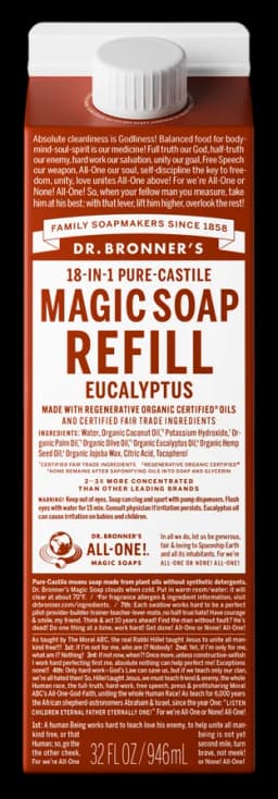 닥터브로너스 Eucalyptus - Pure-Castile Magic Soap Refill