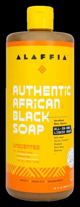 Alaffia Authentic African Black Soap All-In-One - Unscented