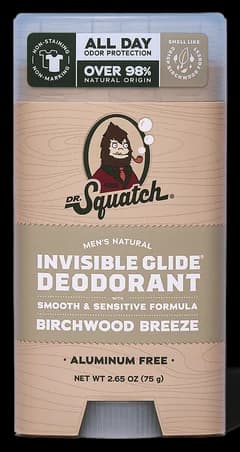 Dr. Squatch Birchwood Breeze Invisible Glide Deodorant