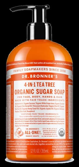 닥터브로너스 Tea Tree - Organic Sugar Soaps