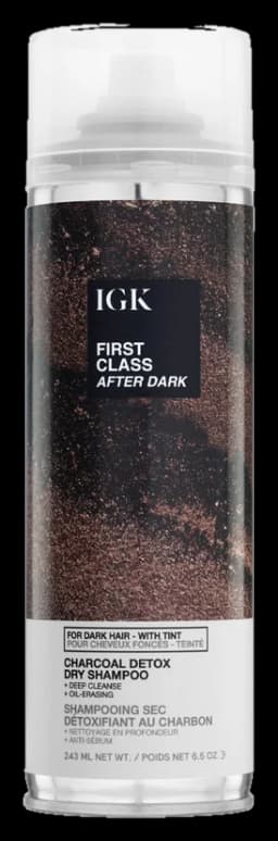 IGK Hair FIRST CLASS AFTER DARK Tinted Charcoal Detox Dry Shampoo