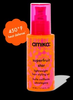 amika superfruit star | lightweight hair styling + heat defense oil
