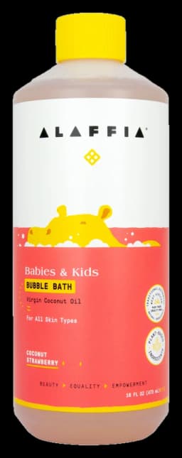 Alaffia Kids Bubble Bath - Coconut Strawberry 16 oz