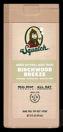 Dr. Squatch 14 oz Birchwood Breeze Body Wash
