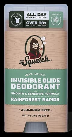 Dr. Squatch Rainforest Rapids Invisible Glide Deodorant