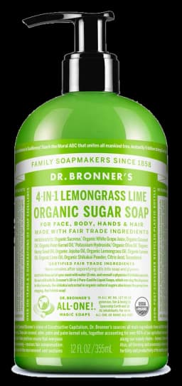 닥터브로너스 Lemongrass - Organic Sugar Soaps
