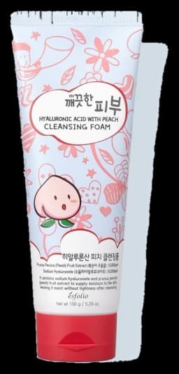 깨끗한 피부 히알루론산 피치 클렌징폼 150g