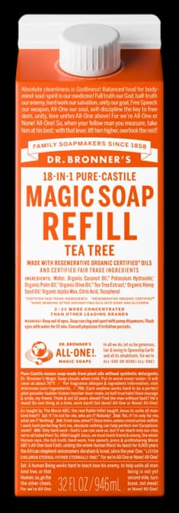 닥터브로너스 Tea Tree - Pure-Castile Magic Soap Refill