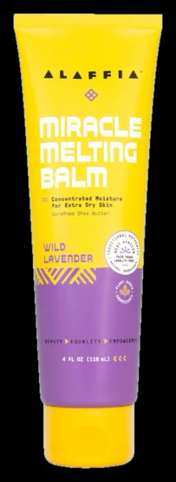 Alaffia Authentic African Miracle Melting Balm, Wild Lavender 4oz