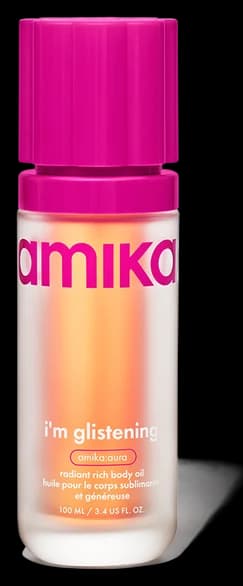 amika i'm glistening | radiant rich body oil